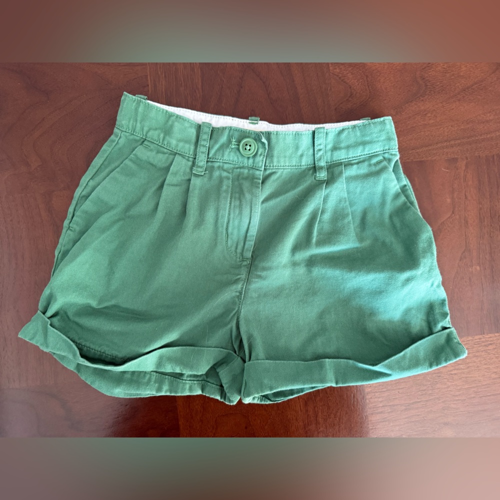 Crewcuts Green Girls Khaki Shorts, NWOT